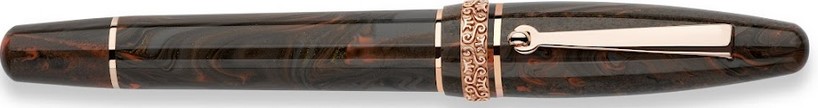 Maiora Ogiva 2.0 Golden Age Brown Fire Fountain Pen --
